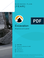 Excavation Business Plan Example 