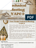 Hasil Technical Meeting Yapc Season 9
