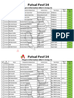 Final Players List (Men's Group)