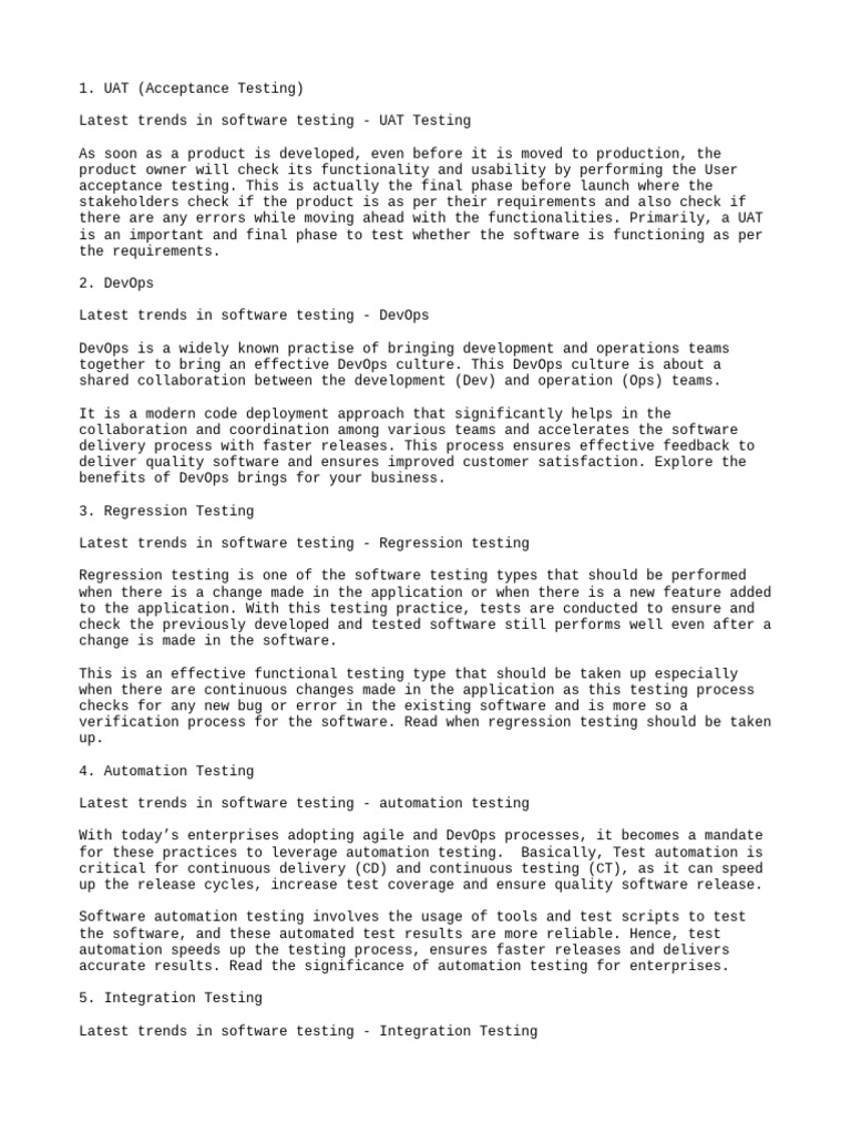 Testingdoc | PDF | Software Testing | Automation