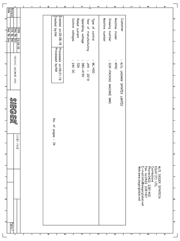 Industrial Equipment Specs | PDF