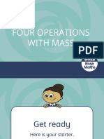 Y2 Spring Block 4 TS4 Four Operations With Mass
