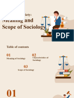 Meaning and Scope of Sociology