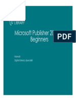 MS Publisher 2016 For Beginners - Presentation