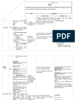 Stages Time Activities Aims Procedures Teacher's Role Students' Role