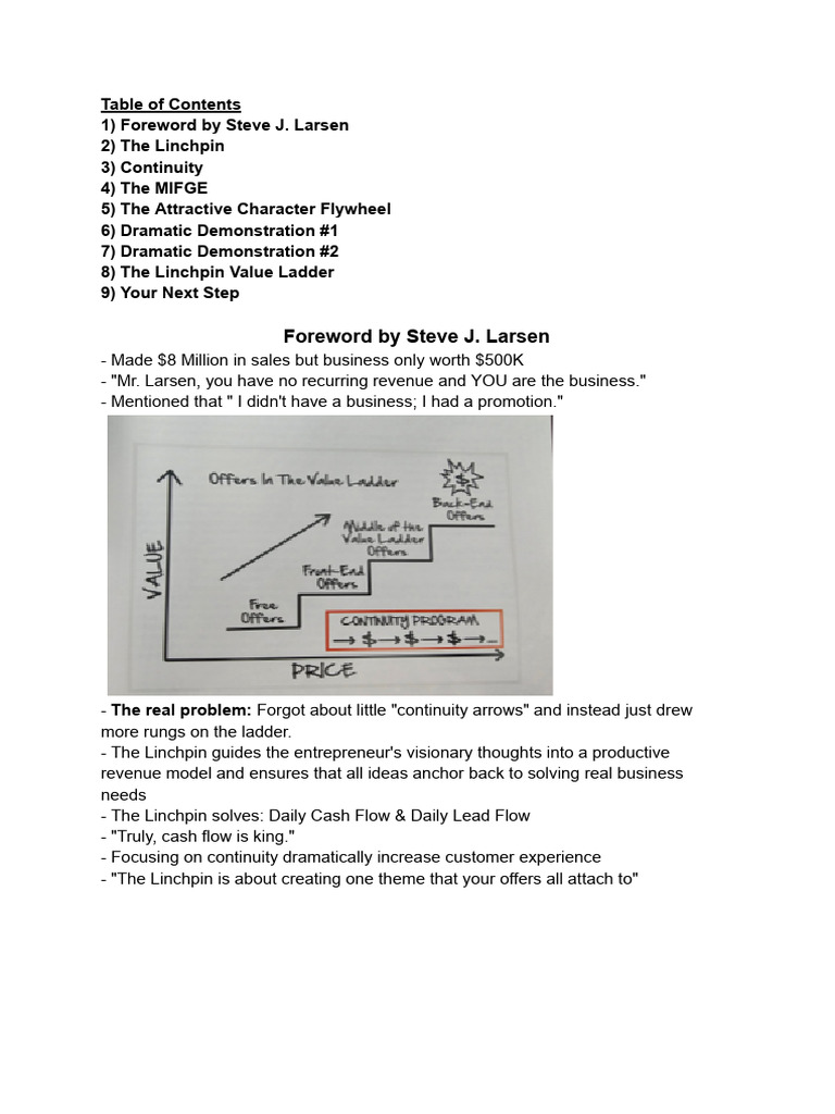 The Linchpin Bill S Summary PDF Facebook Social Media