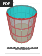 Underground Water Tank Design Guide | PDF | Concrete | Civil Engineering