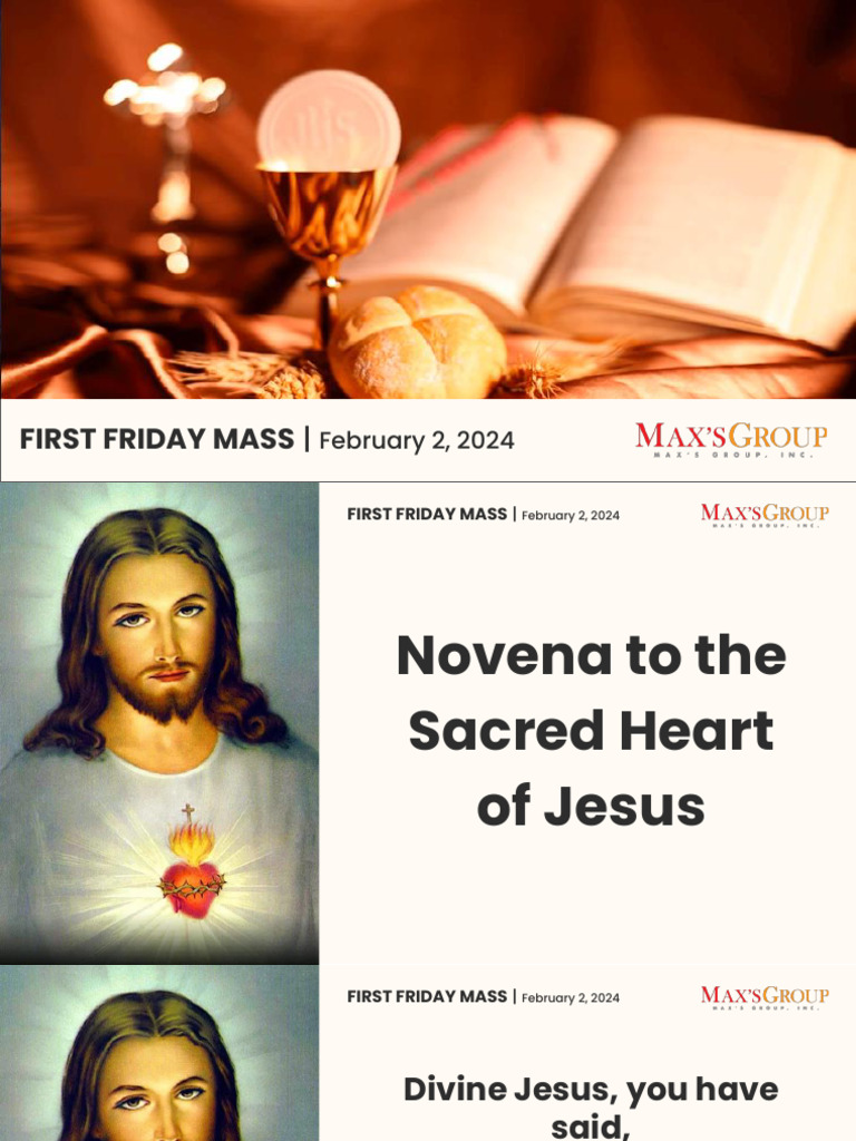 February 2, 2024 - MGI - First Friday Mass | PDF | Christian Worship ...