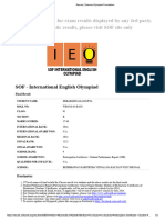 Resuts - Science Olympiad Foundation - English