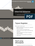 Orientasi Kegiatan Pelatihan