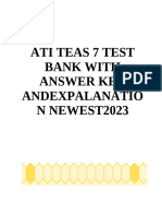 Ati Teas 7 Test Bank With Answer Key and Explanation.