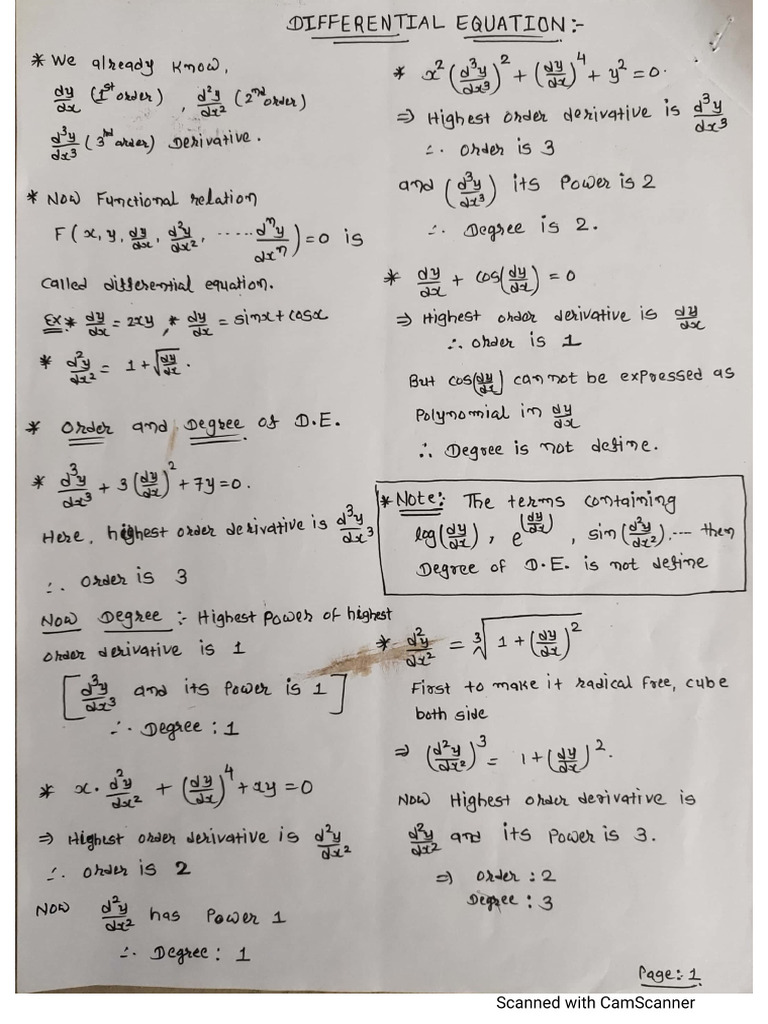 Unit 4 Differential Equations 12marks | PDF