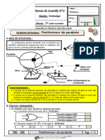 Devoir de Contrôle N°2 - Technologie - Positionneur de Parabole - 1ère AS (2015-2016) MR RAOUAFI - Abdallah