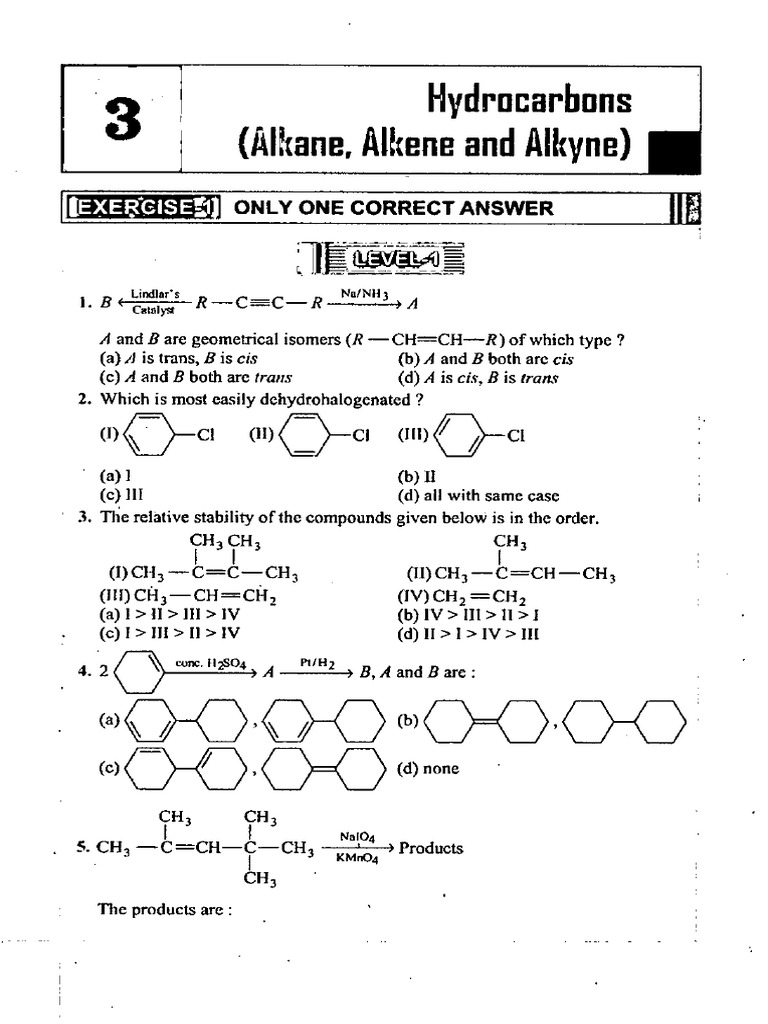 Notes Hydrocarbon 1 | PDF
