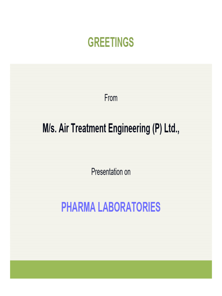 HVAC Solutions for Pharma Laboratories | PDF | Laboratories | Home ...