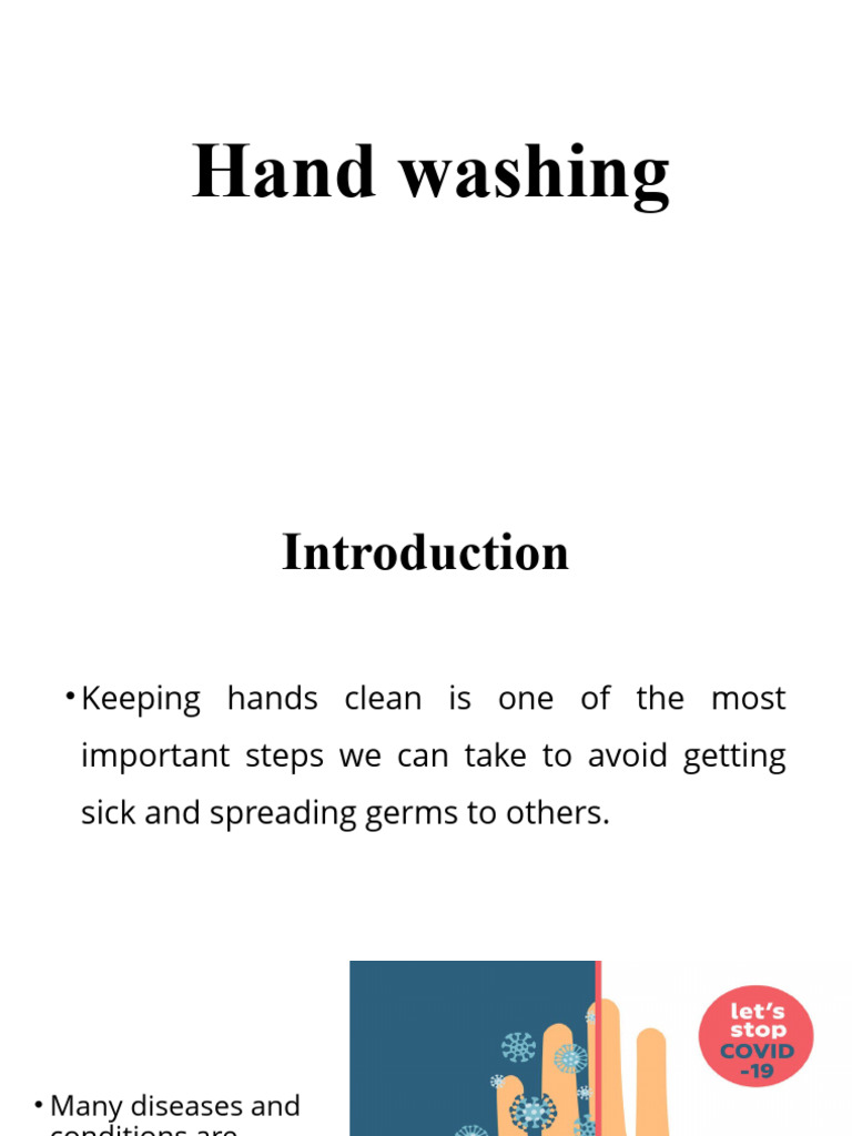 Hand Washing Ppt 2023 PDF