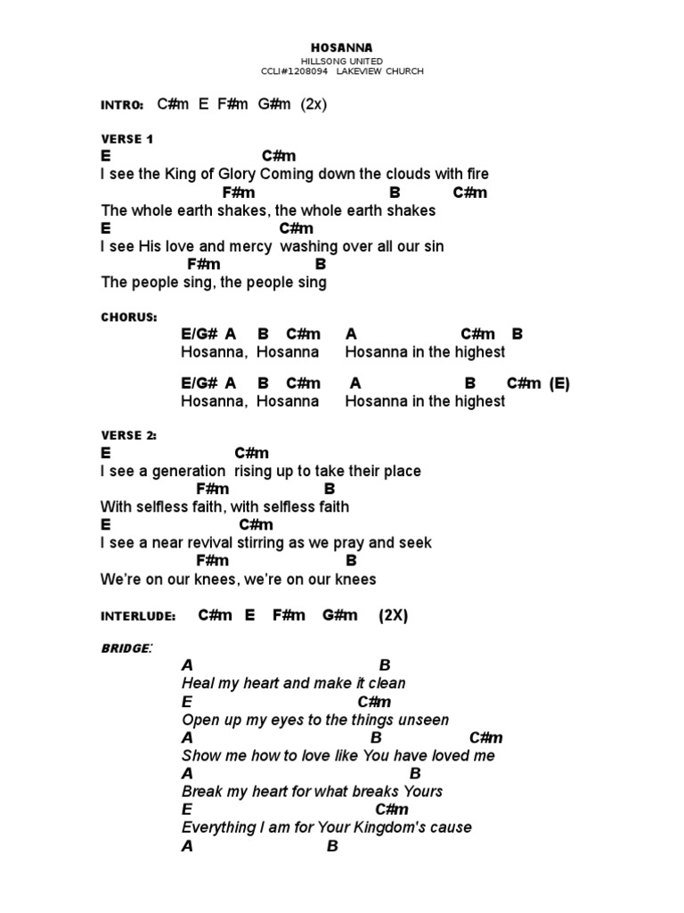 Hosanna Hillsong