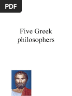 Five Greek Philosophers