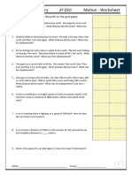 Cinematics Worksheet