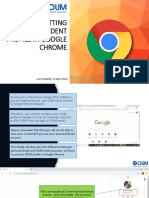 B. Setting Your Oum Student Profile in Google Chrome