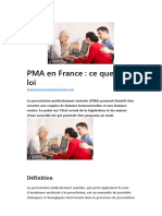 PMA en France - Ce Que Dit La Loi