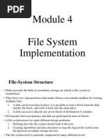 Module 4 File System Implemenattion