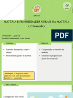 (Retomada) : Matéria E Propriedades Gerais Da Matéria