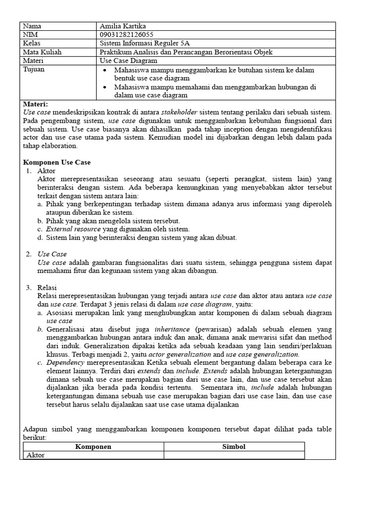 Panduan Use Case Diagram untuk Sistem | PDF | Komputer