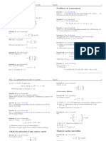 Exercices Calcul Matriciel