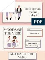 3 - MOODS OF THE VERB