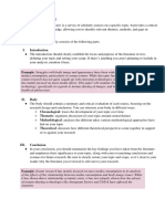 Literature Review Outline Template 1