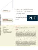 Basak Das 2016 Epitaxy and Microstructure Evolution in Metal Additive Manufacturing