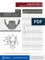 Camlock Part D: Coupler With Female NPT Threads