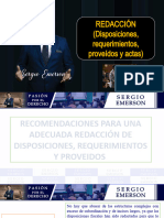 8-1-Redaccion de Disposciones, Requerimientos y Proveidos.