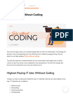 Top IT Jobs Without Coding - Non Coding Courses