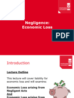 Lecture 7 Duty of Care and Economic Loss