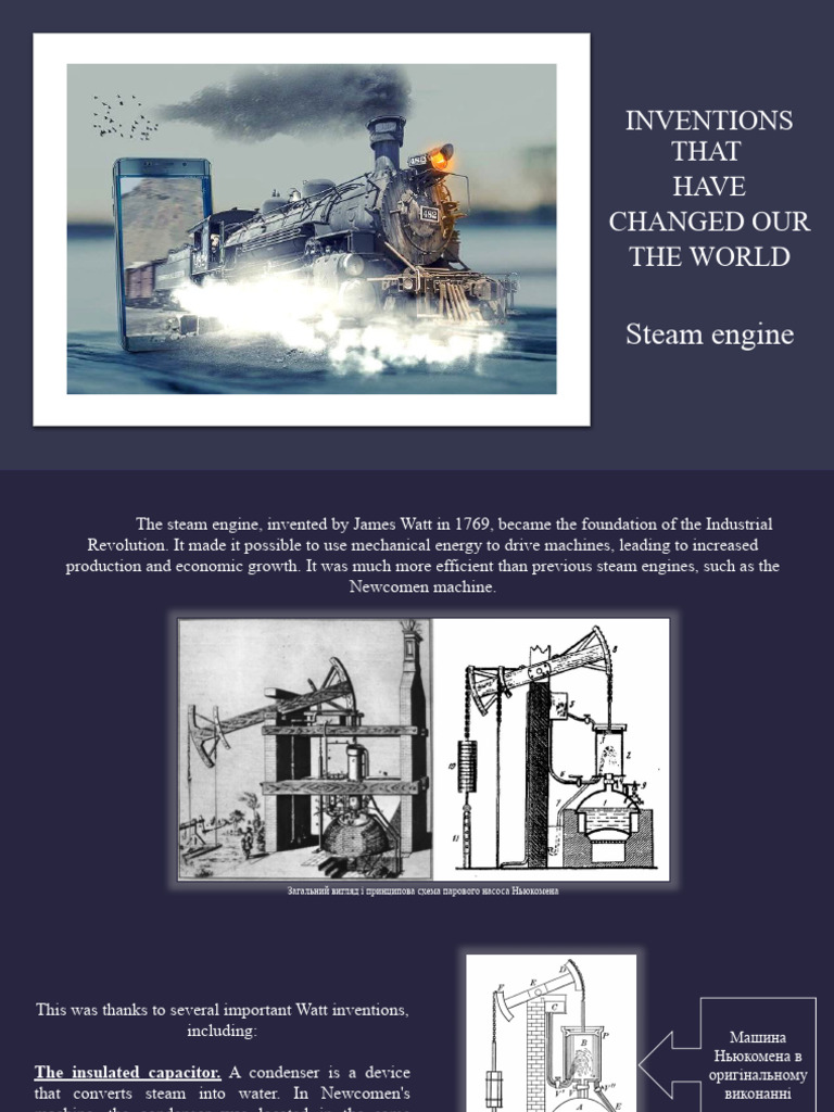 Inventions That Changed The World PDF Steam Engine Engines