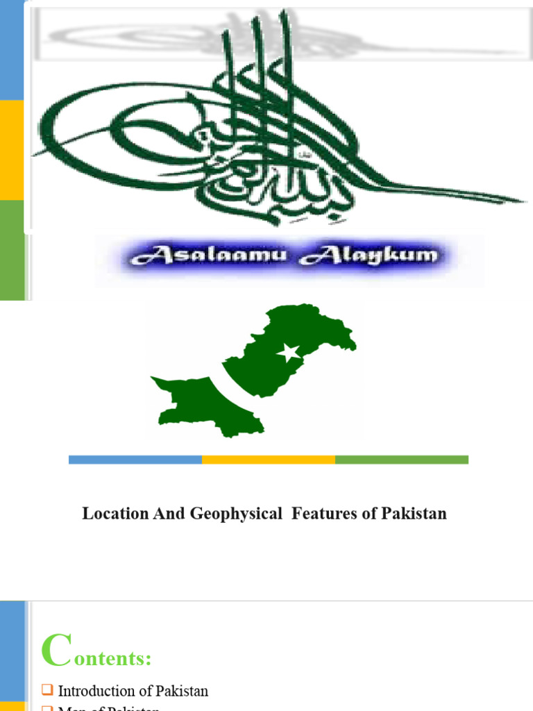 Geography of Pakistan PDF Indus River Pakistan