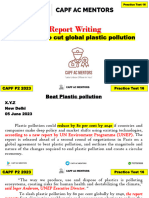 Plastic Pollution Report