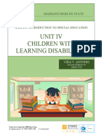 UNIT IV. Children W Learning Disabilities