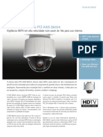 Câmera de Rede Dome PTZ Axis q6034 PT BR 201236