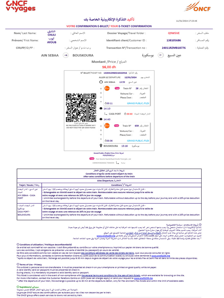 Oncf Voyages | PDF