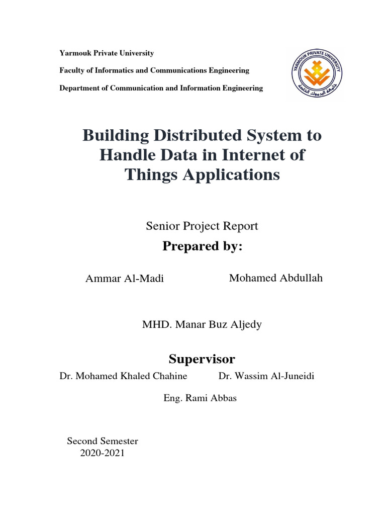 Building Distributed System To Handle Data in Internet of Things | PDF ...