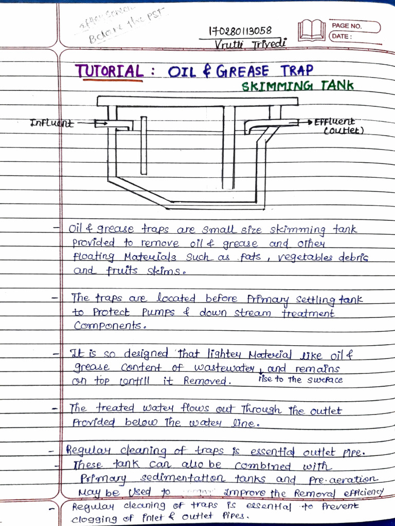 Oil and Grease Trap Design Guide | PDF