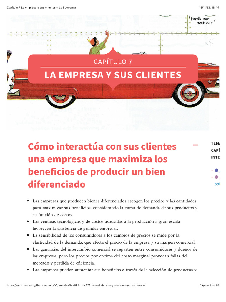 TEMA 7 La Empresa y Sus Clientes | PDF | Negocios | Finanzas y dinero