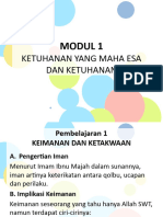 Modul 1 Tuhan Yang Maha Esa Dan Ketuhanan