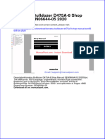 Komatsu Bulldozer D475a 8 Shop Manual Sen06644 05 2020