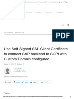 Importing SSL Certificates in SAP | PDF