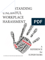 Unlawful - Workplace - Harassment - Supervisor - Brochure - Reference Guide