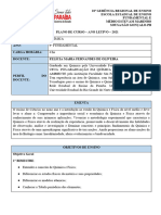 Plano de Curso Ciências - 9° Ano